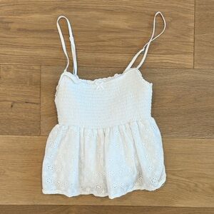 PacSun White Eyelet Blouse